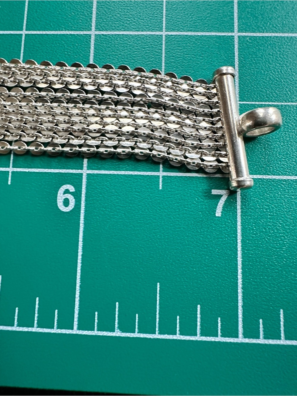 STERLING SILVER 925 MILOR Italy 10 STRAND Link ITALIAN BRACELET - Picture 7 of 7